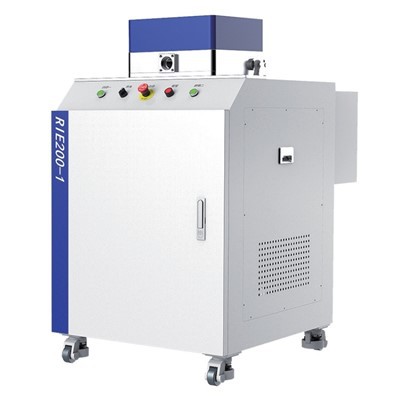 How does the chamber pressure affect the etching in RIE Etcher?